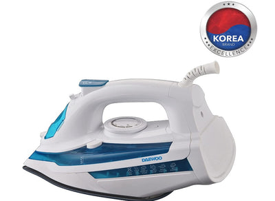 Brown Box 2400W Steam Iron with Ceramic Soleplate, Anti-Drip, Anti-Calc, Auto Shut-Off, Self Clean, Spray & Steam Function