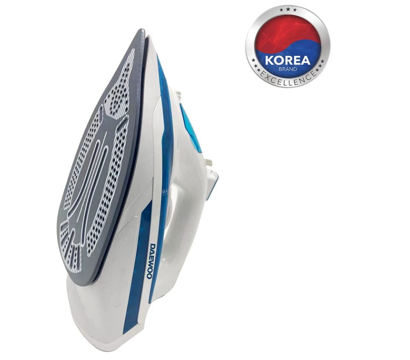 Brown Box 2400W Steam Iron with Ceramic Soleplate, Anti-Drip, Anti-Calc, Auto Shut-Off, Self Clean, Spray & Steam Function