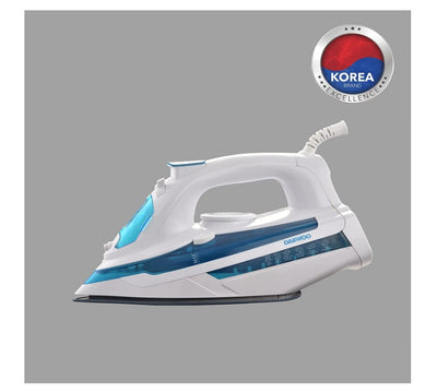 Brown Box 2400W Steam Iron with Ceramic Soleplate, Anti-Drip, Anti-Calc, Auto Shut-Off, Self Clean, Spray & Steam Function