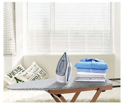 Brown Box 2400W Steam Iron with Ceramic Soleplate, Anti-Drip, Anti-Calc, Auto Shut-Off, Self Clean, Spray & Steam Function