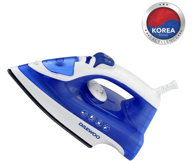 Bundle Set of Daewoo Multifunction Steam Mop with High Steam, Microfiber Pad 1000W + 1800W Steam Iron with Non-Stick Soleplate, Self Clean, Spray & Steam Function