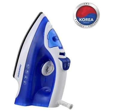 1800W Steam Iron with Non-Stick Soleplate, Self Clean, Spray & Steam Function Korean Technology Dark Blue