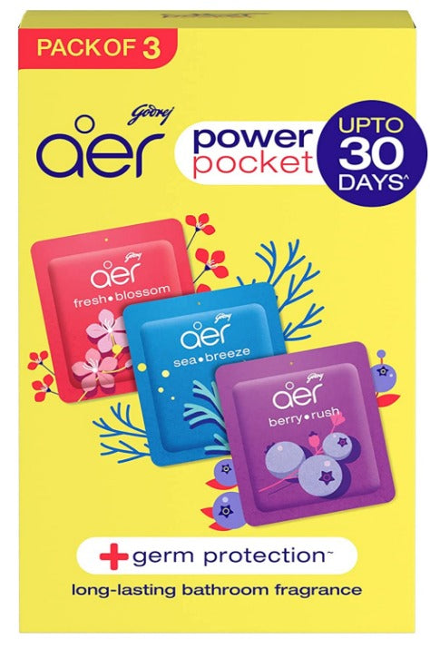 Godrej Aer Power Pocket Assorted Pack of 3