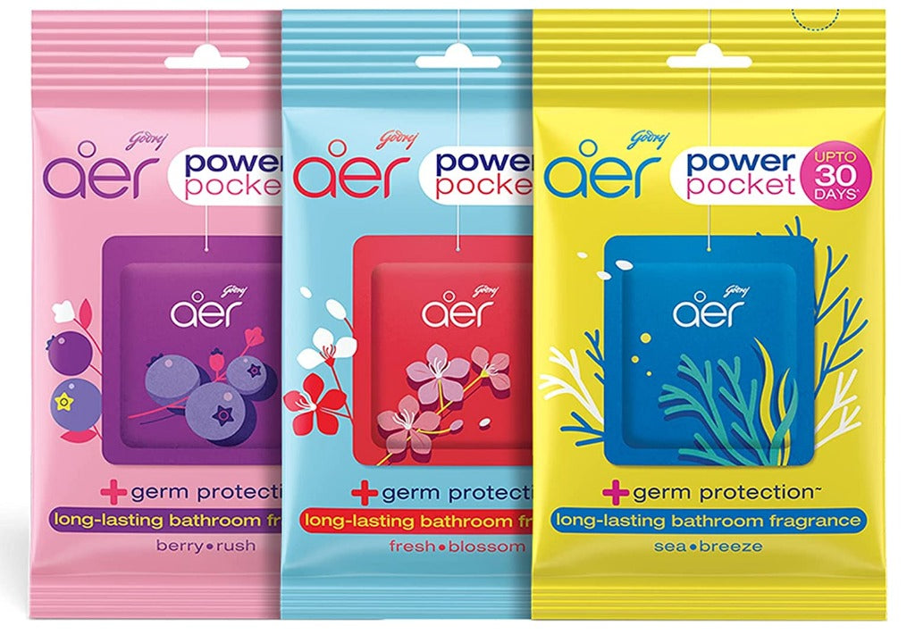 Godrej Aer Power Pocket Assorted Pack of 3