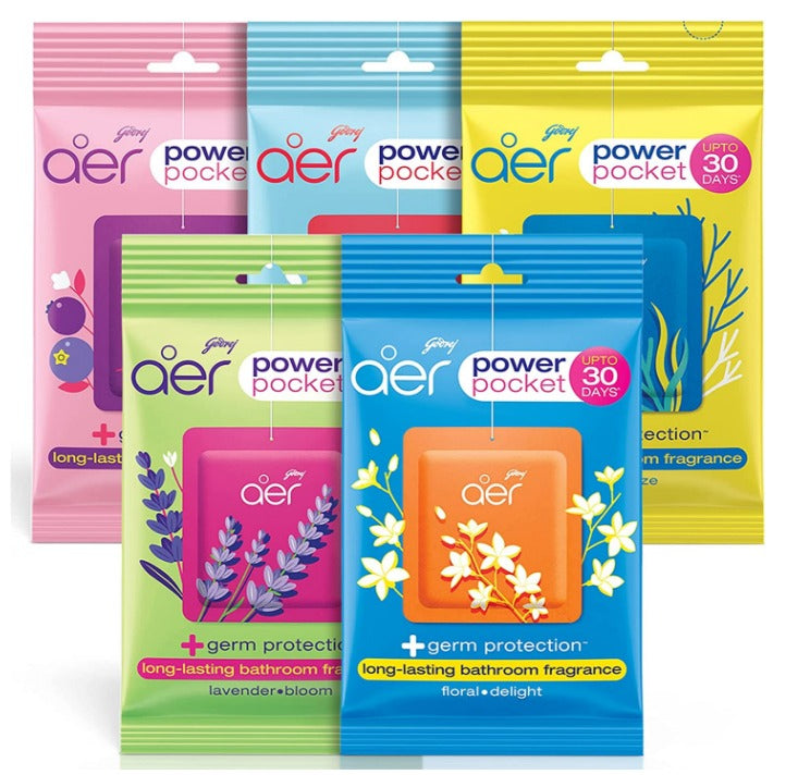 Godrej Aer Power Pocket Assorted Pack of 5