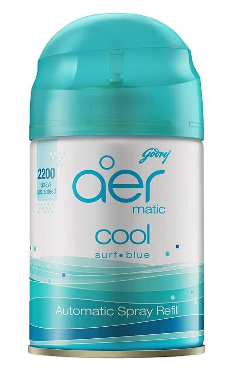 Godrej aer matic Automatic Air Freshener Refill Cool Surf Blue 225 ml