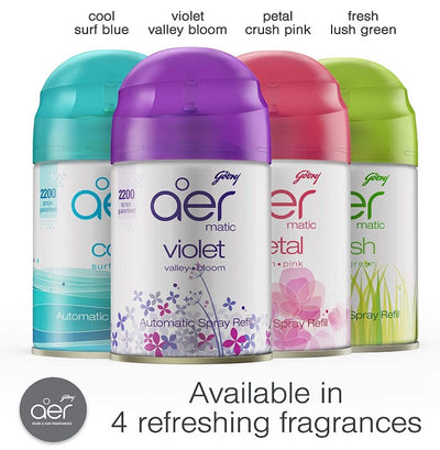 Godrej aer matic Automatic Air Freshener Refill Cool Surf Blue 225 ml