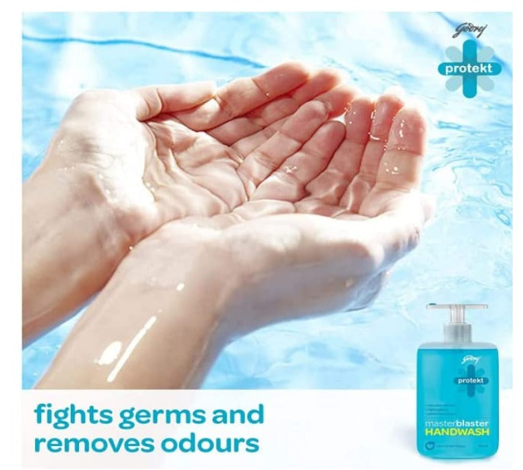 Godrej Protekt Germ Fighter Handwash Refill Pack | Aqua | Germ Protection & Soft on Hands - 1.5 L