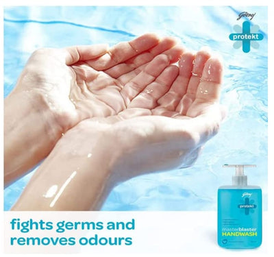 Godrej Protekt Germ Fighter Handwash Refill Pack | Aqua | Germ Protection & Soft on Hands - 725ml