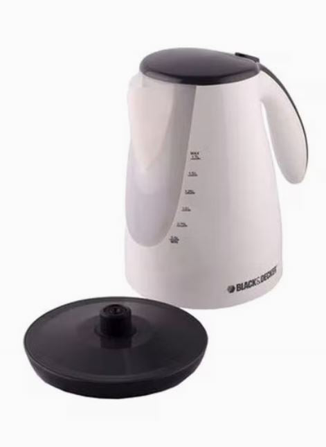 Brown Box Cordless Electric Kettle 2000W 1.7 L 2000 W, White